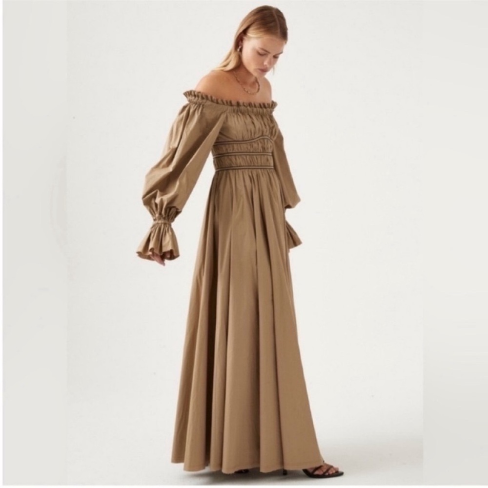 NWT Aje Wattle Off The Shoulder Midi Dress - Picture 3 of 8